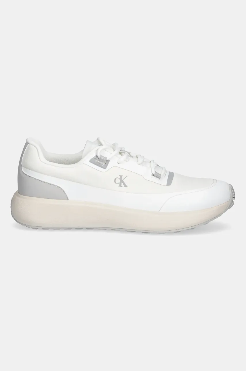 Кроссовки Calvin Klein Jeans ATHLEISURE RUNNER TECH RIPSTOP мужские цвет белый YM0YM01205 Кроссовки Calvin Klein Jeans ATHLEISURE RUNNER TECH RIPSTOP мужские цвет белый YM0YM01205