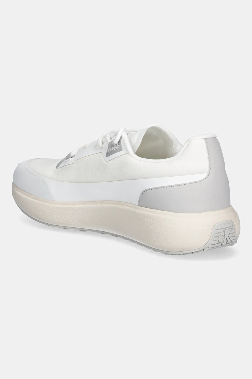 Αθλητικά Calvin Klein Jeans ATHLEISURE RUNNER TECH RIPSTOP χρώμα: άσπρο, YM0YM01205 φωτογραφία