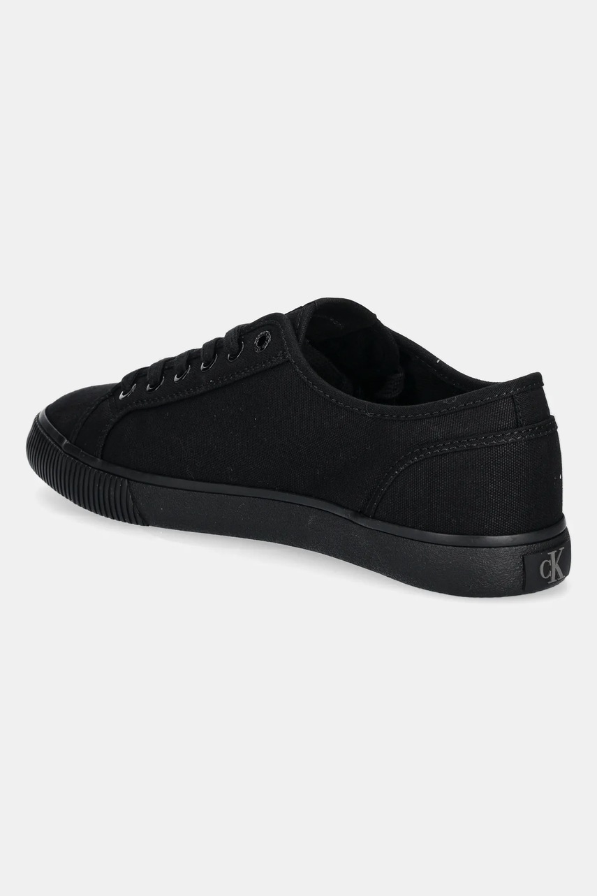 Πάνινα παπούτσια Calvin Klein Jeans ESS VULC LOW MG CANVAS χρώμα: μαύρο, YM0YM01209 φωτογραφία