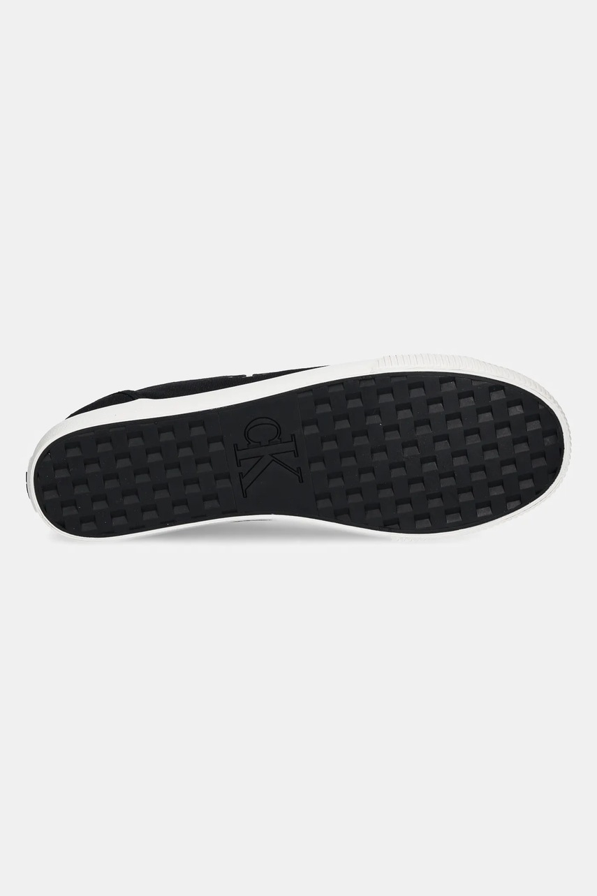 Πάνινα παπούτσια Calvin Klein Jeans ESS VULC LOW MG CANVAS χρώμα: μαύρο, YM0YM01209 φωτογραφία