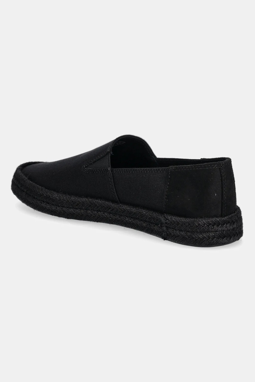 Εσπαντρίγιες Calvin Klein Jeans INJ ESPADRILLE CV SU χρώμα: μαύρο, YM0YM01250 φωτογραφία