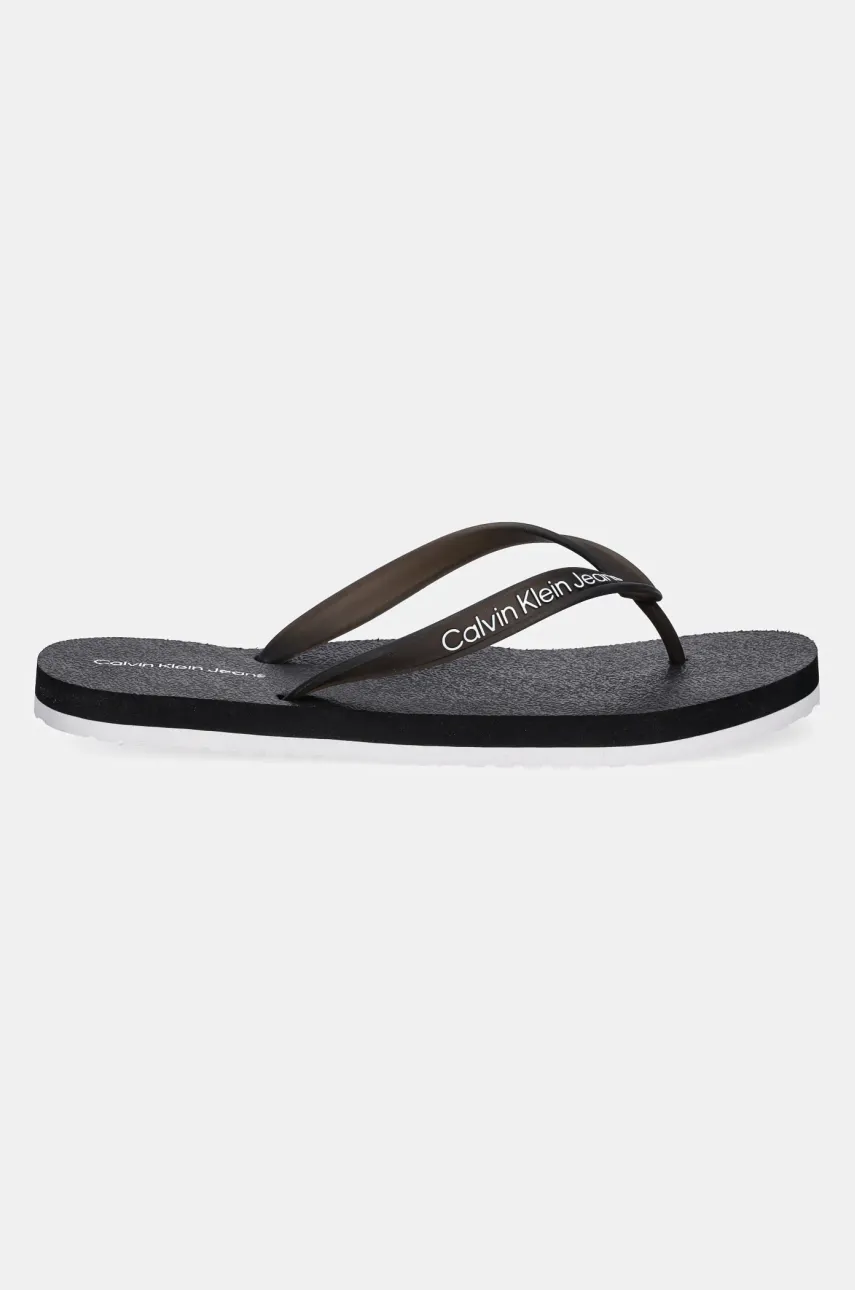 Вьетнамки Calvin Klein Jeans THONG+ TPU мужские цвет чёрный YM0YM01265 Вьетнамки Calvin Klein Jeans THONG+ TPU мужские цвет чёрный YM0YM01265