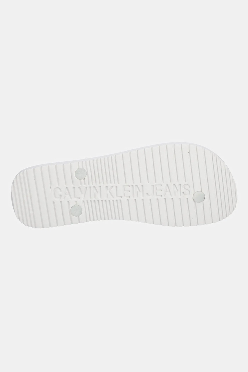 Σαγιονάρες Calvin Klein Jeans BEACH SANDAL TRANSPARENT TPU χρώμα: άσπρο, YM0YM01267 φωτογραφία