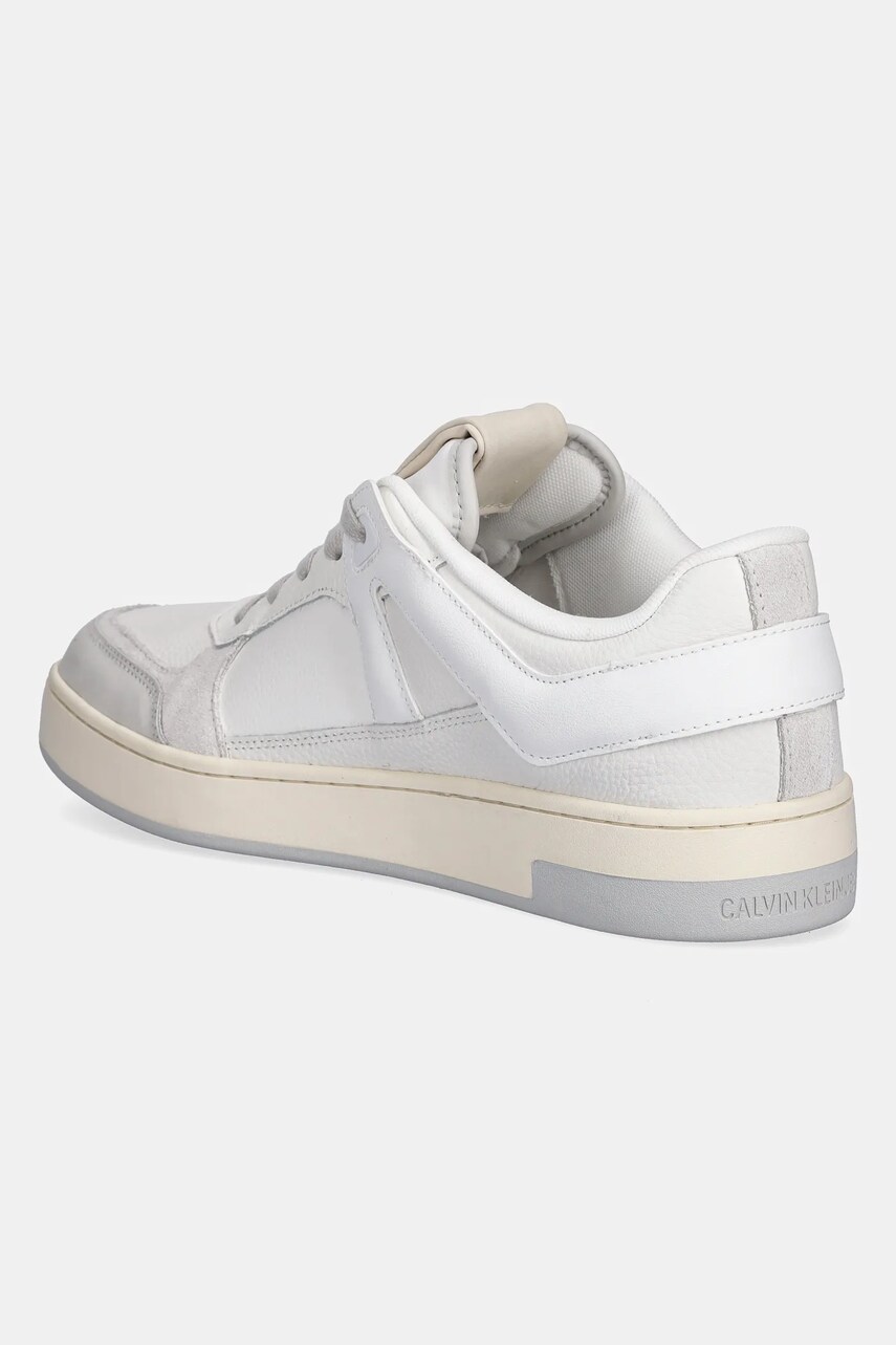 Calvin Klein Jeans cipő BASKET CUP LOW LACEUP LTH MIX fehér, férfi, YM0YM01308 termék 2. képe