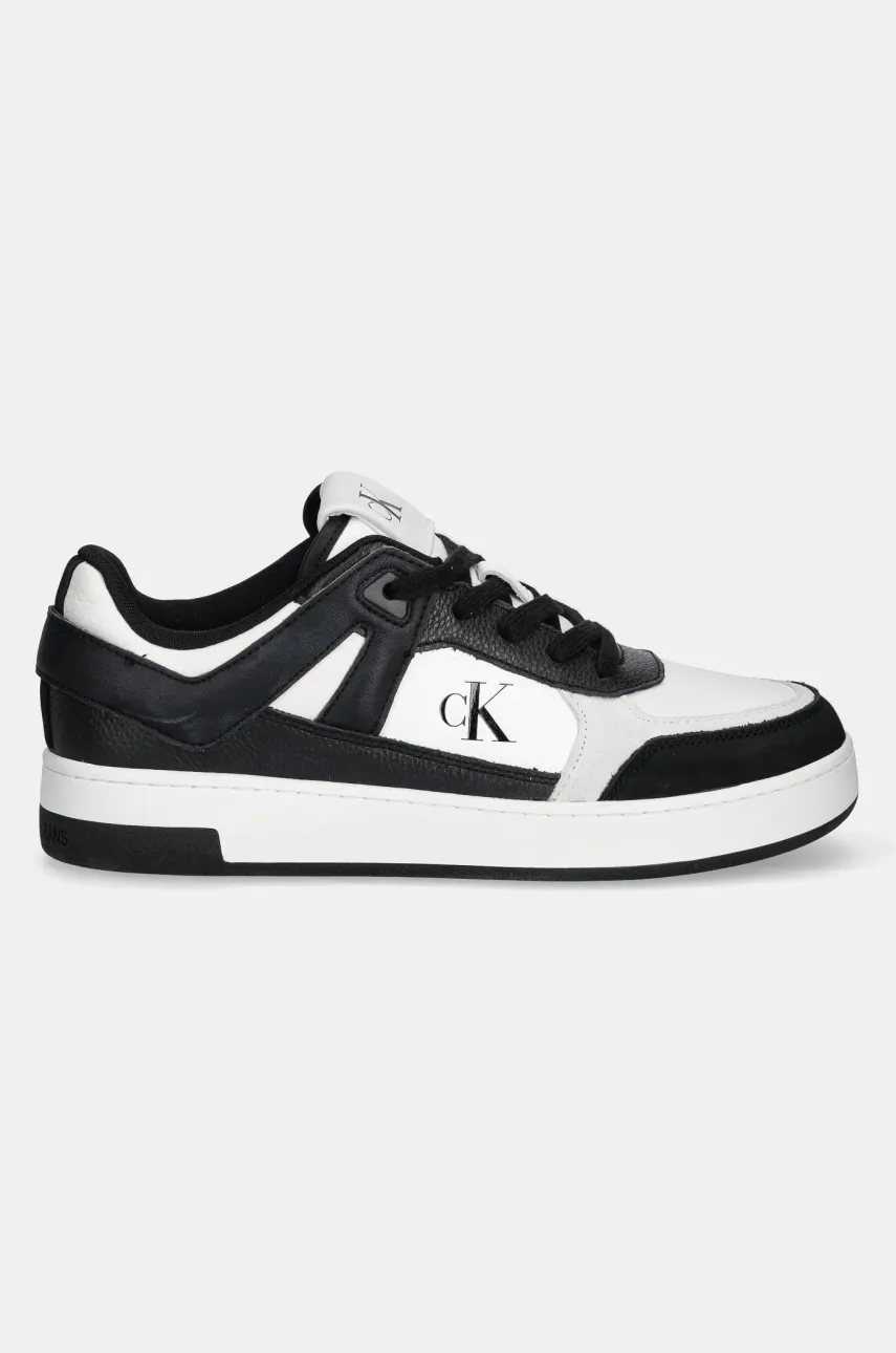 Ботинки Calvin Klein Jeans BASKET CUP LOW LACEUP LTH MIX мужские цвет чёрный YM0YM01308 Ботинки Calvin Klein Jeans BASKET CUP LOW LACEUP LTH MIX мужские цвет чёрный YM0YM01308