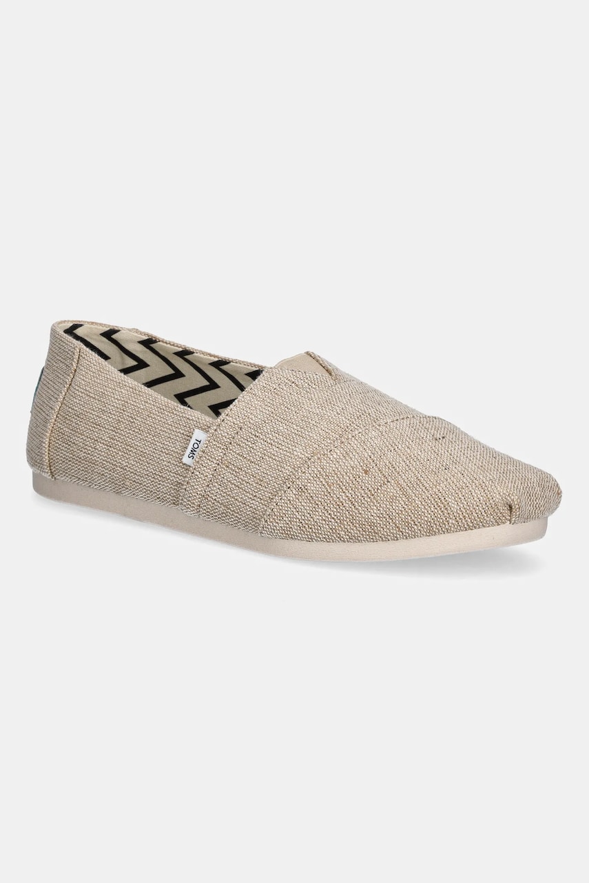 Toms espadrile Alpargata culoarea bej, 10018736 Toms espadrile Alpargata culoarea bej, 10018736