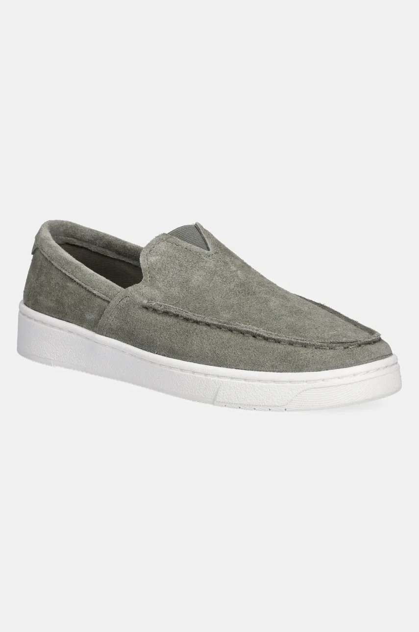Levně Semišové tenisky Toms Lite 2.0 Loafer šedá barva, 10019565