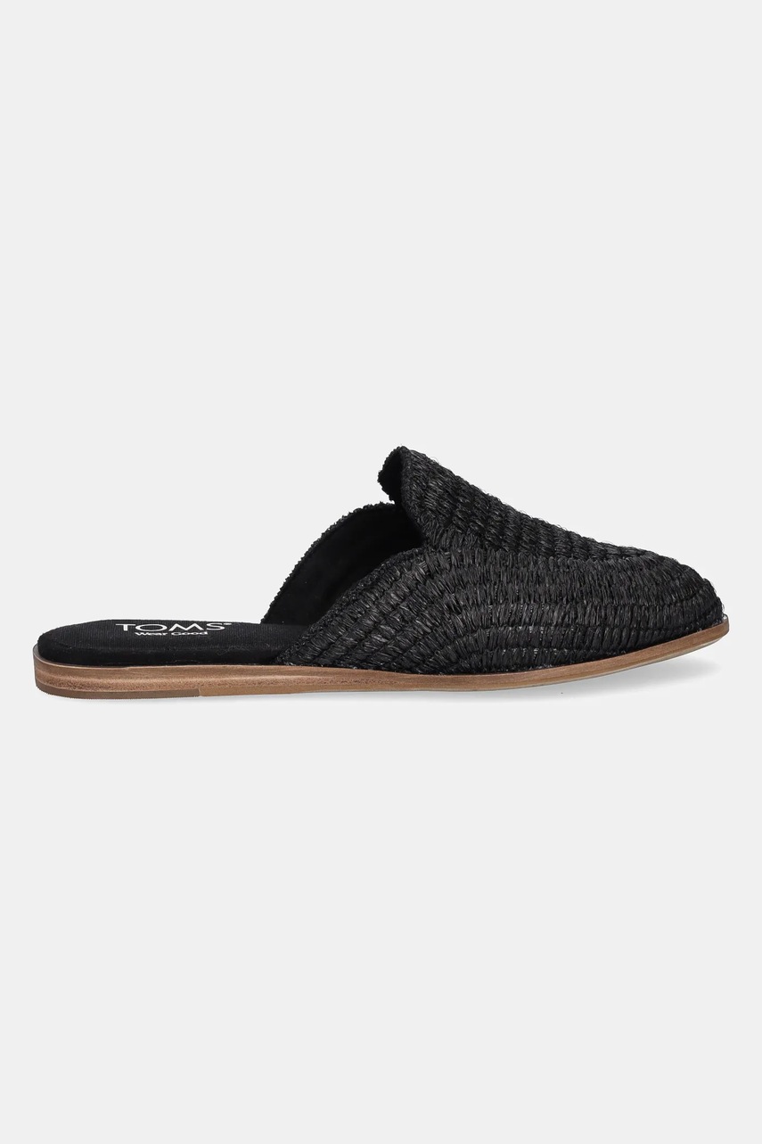 Шлепанцы Toms RAFFIA цвет чёрный 10022001