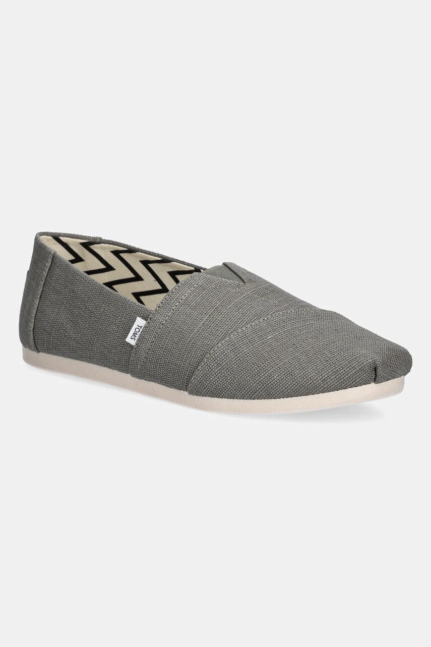 Toms espadrile HERITAGE culoarea gri, 10021903