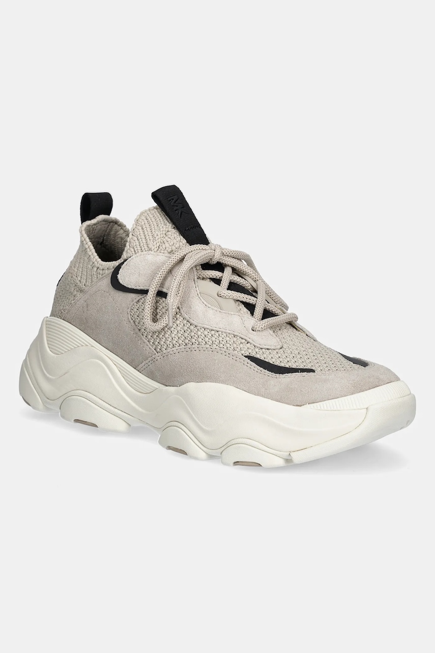 Michael Kors sneakers Atlas barbati, culoarea bej, 42S5ATFS4D.182