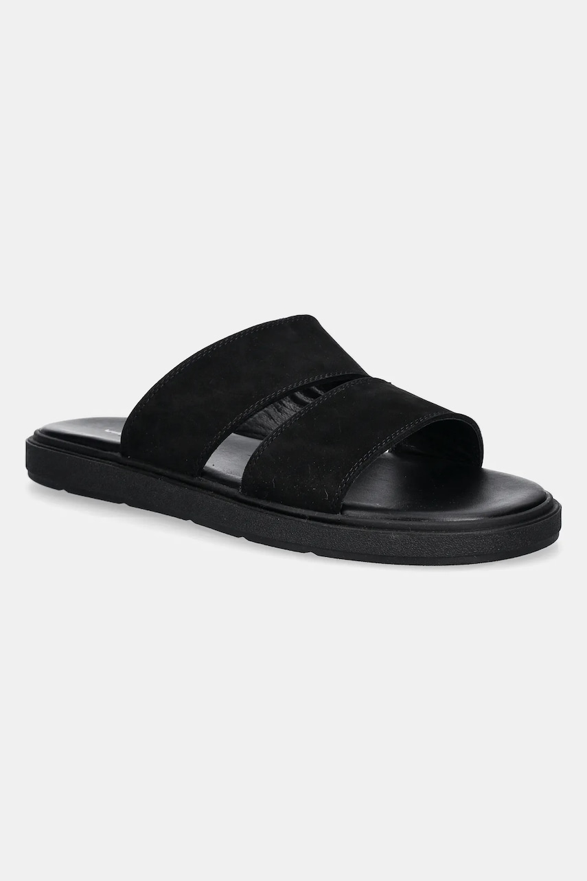 Vagabond Shoemakers papuci din nubuc MASON barbati, culoarea negru, 5965-050-20