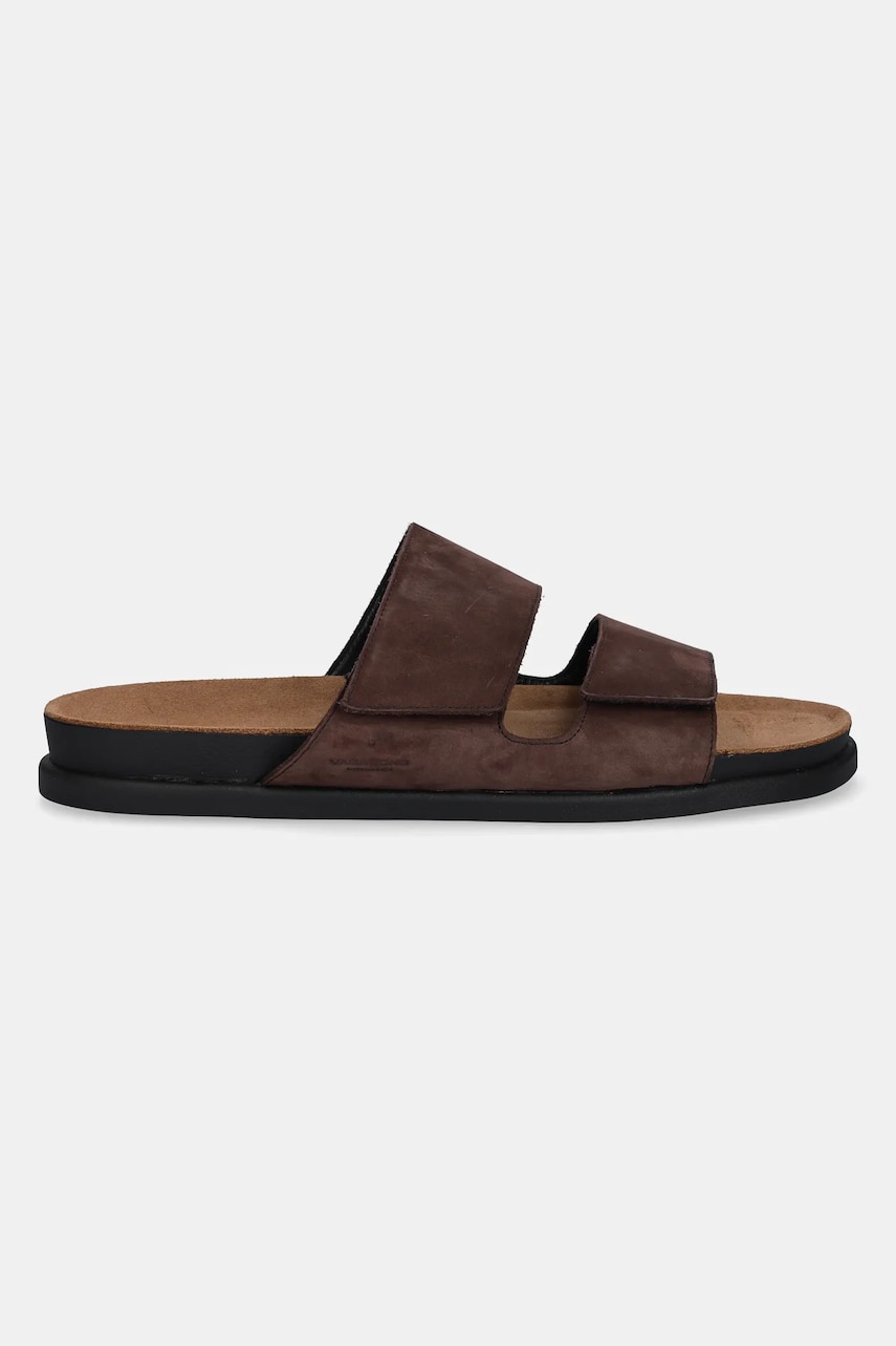 Шлепанцы из нубука Vagabond Shoemakers KEVIN цвет коричневый 5992-150-35 Шлепанцы из нубука Vagabond Shoemakers KEVIN цвет коричневый 5992-150-35