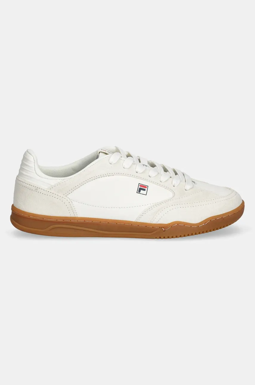 Кожаные кроссовки Fila Slantshot мужские цвет бежевый FFM0414 Кожаные кроссовки Fila Slantshot мужские цвет бежевый FFM0414