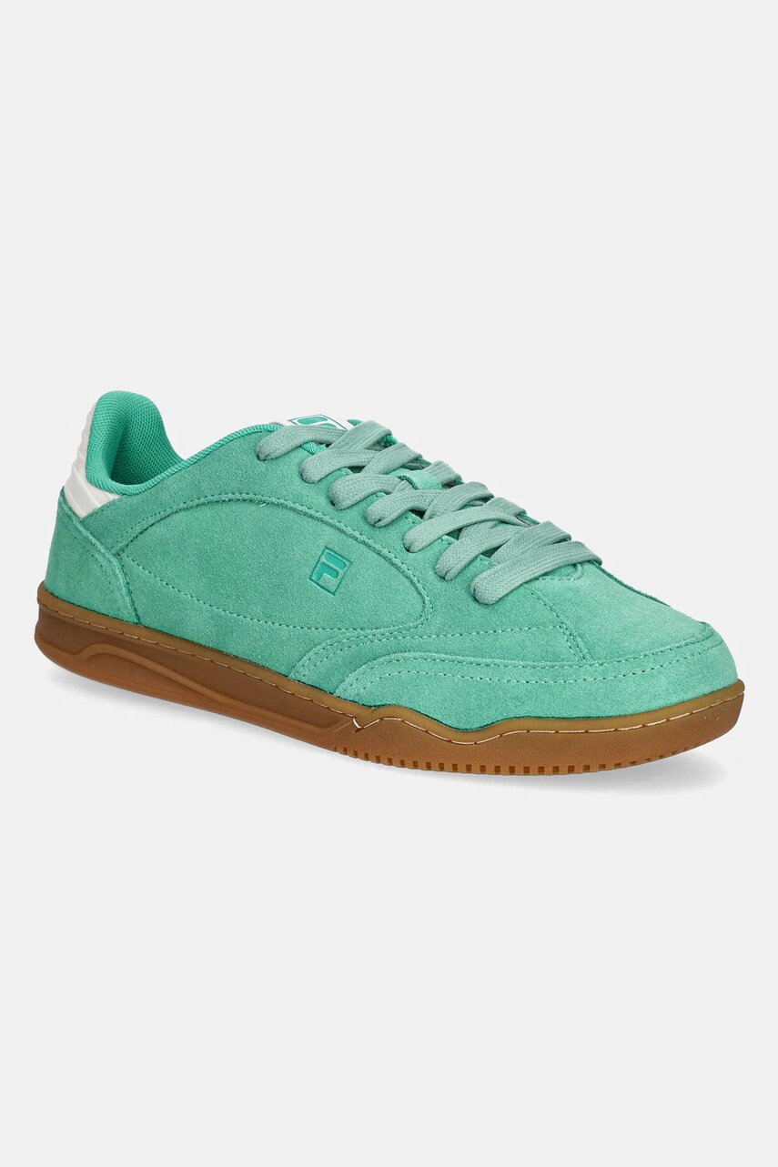 Fila sneakers din piele intoarsă Slantshot bărbați, culoarea verde, FFM0415
