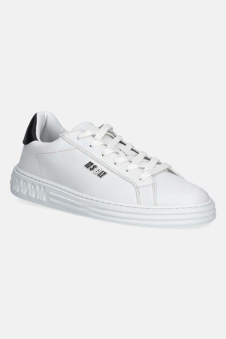 MSGM sneakers din piele culoarea alb, 3840MS506 MSGM sneakers din piele culoarea alb, 3840MS506
