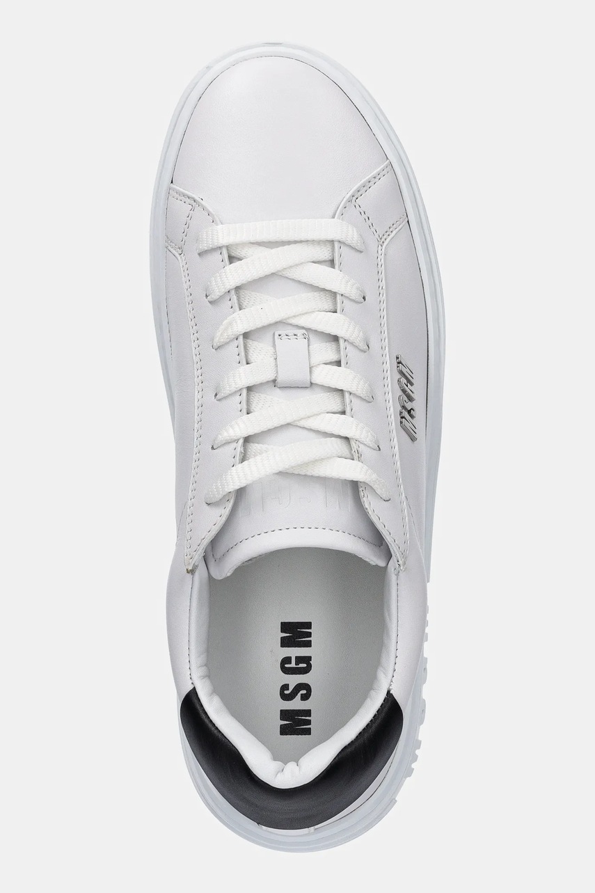 Δερμάτινα αθλητικά παπούτσια MSGM χρώμα: άσπρο, 3840MS506 φωτογραφία