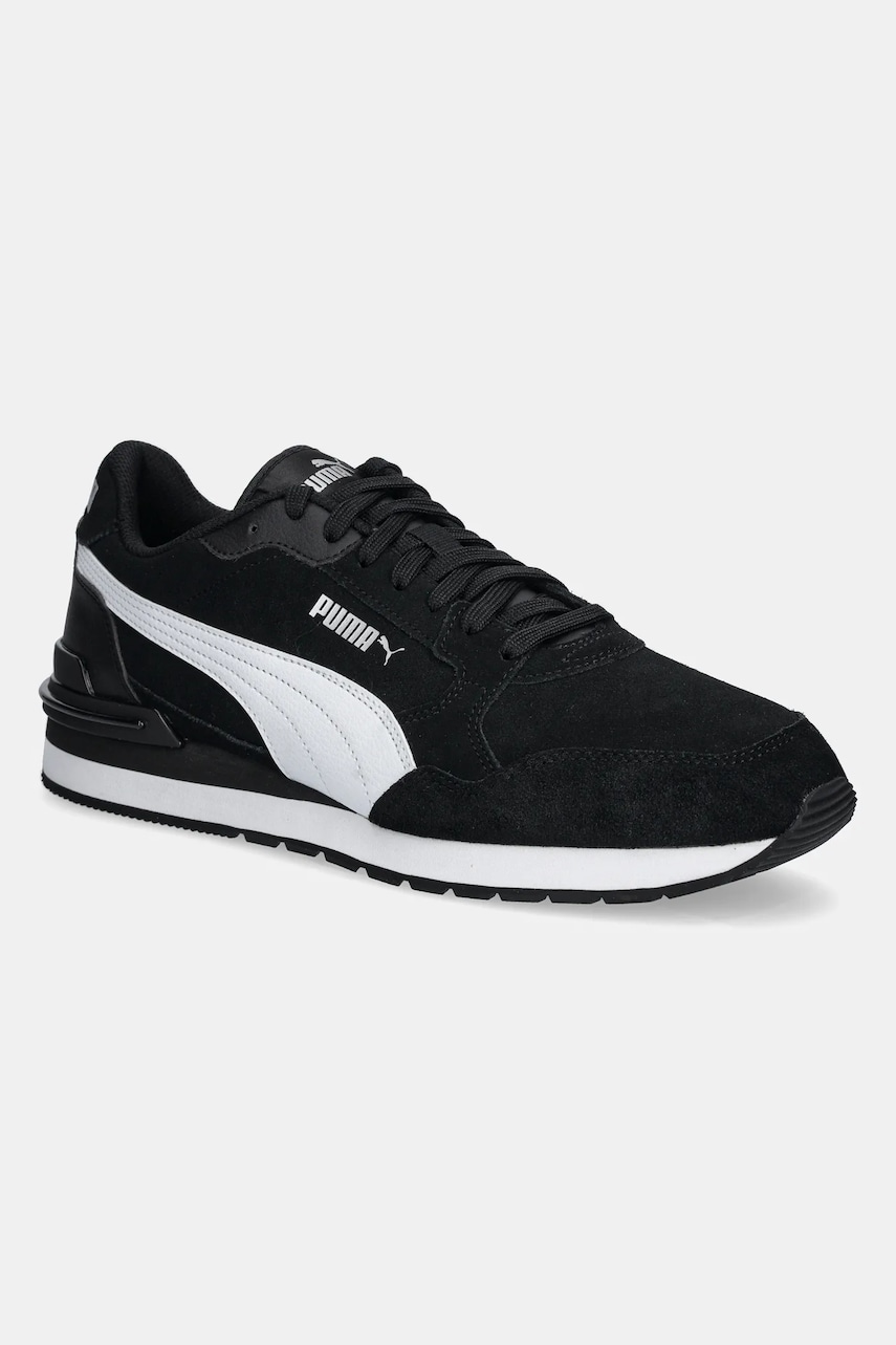 Puma sneakers din piele ST Runner v4 SD bărbați, culoarea negru, 399665