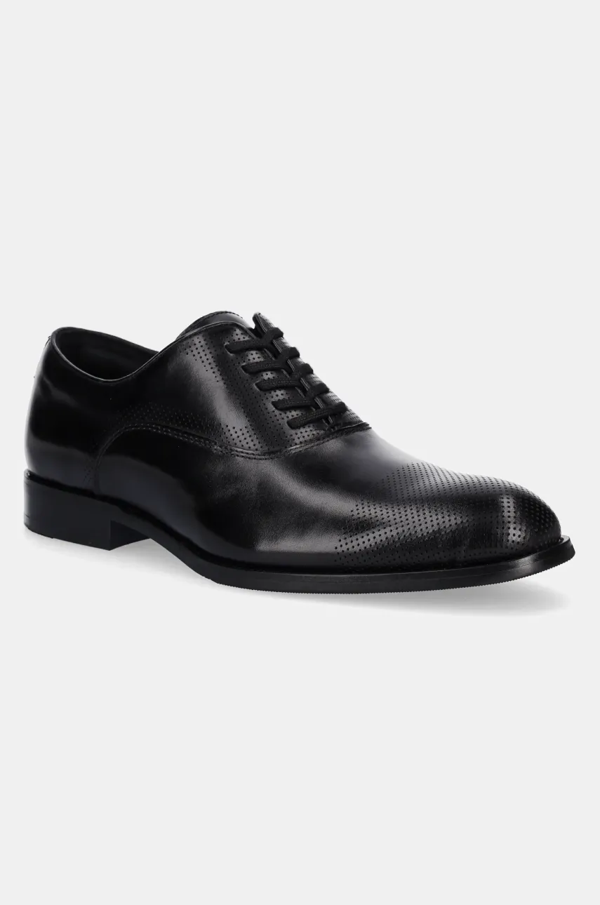 Aldo pantofi de piele TOLEDO bărbați, culoarea negru, 13963623