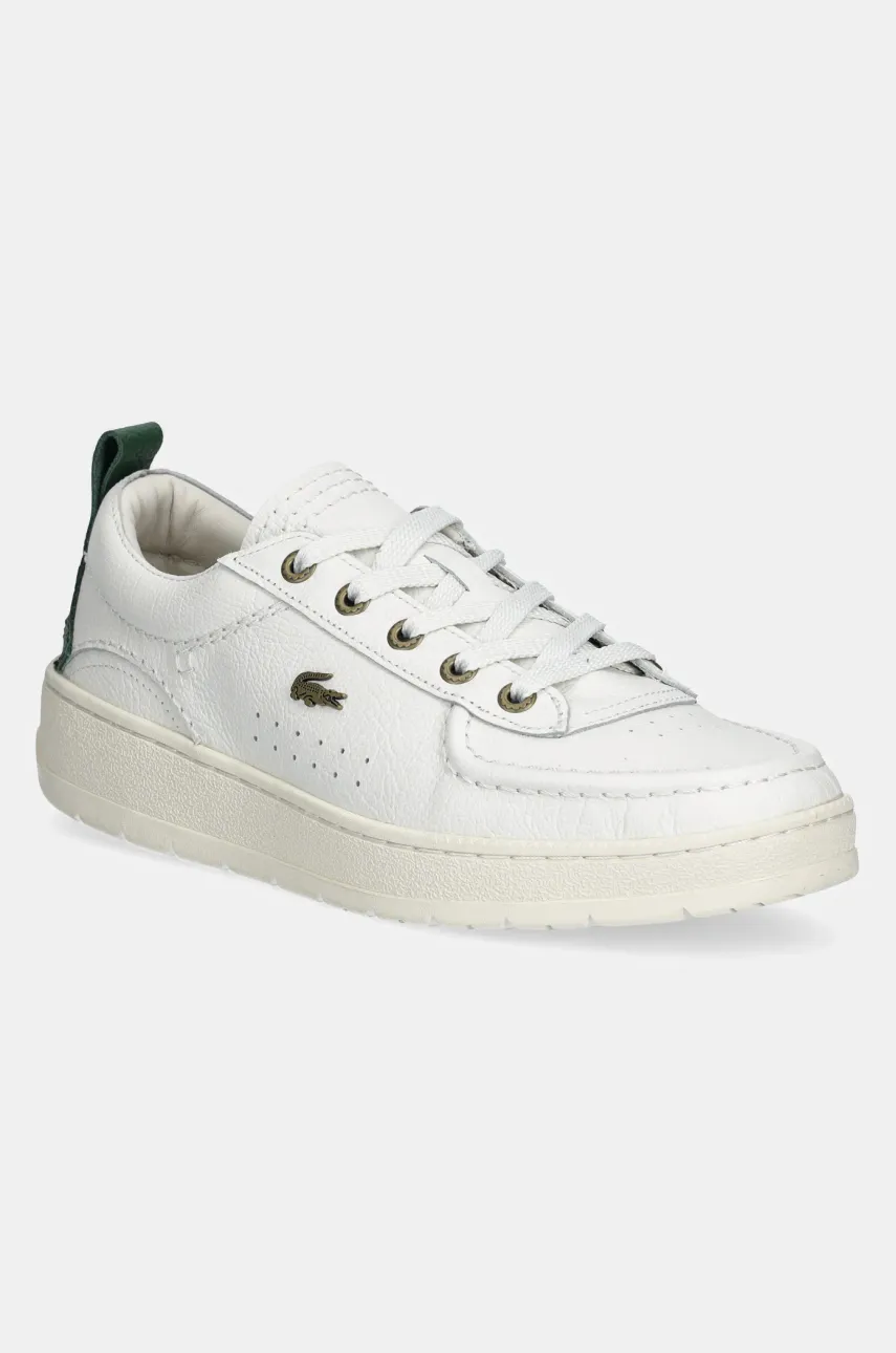 Lacoste sneakers din piele UMPIRE bărbați, culoarea alb, 49CMA0002