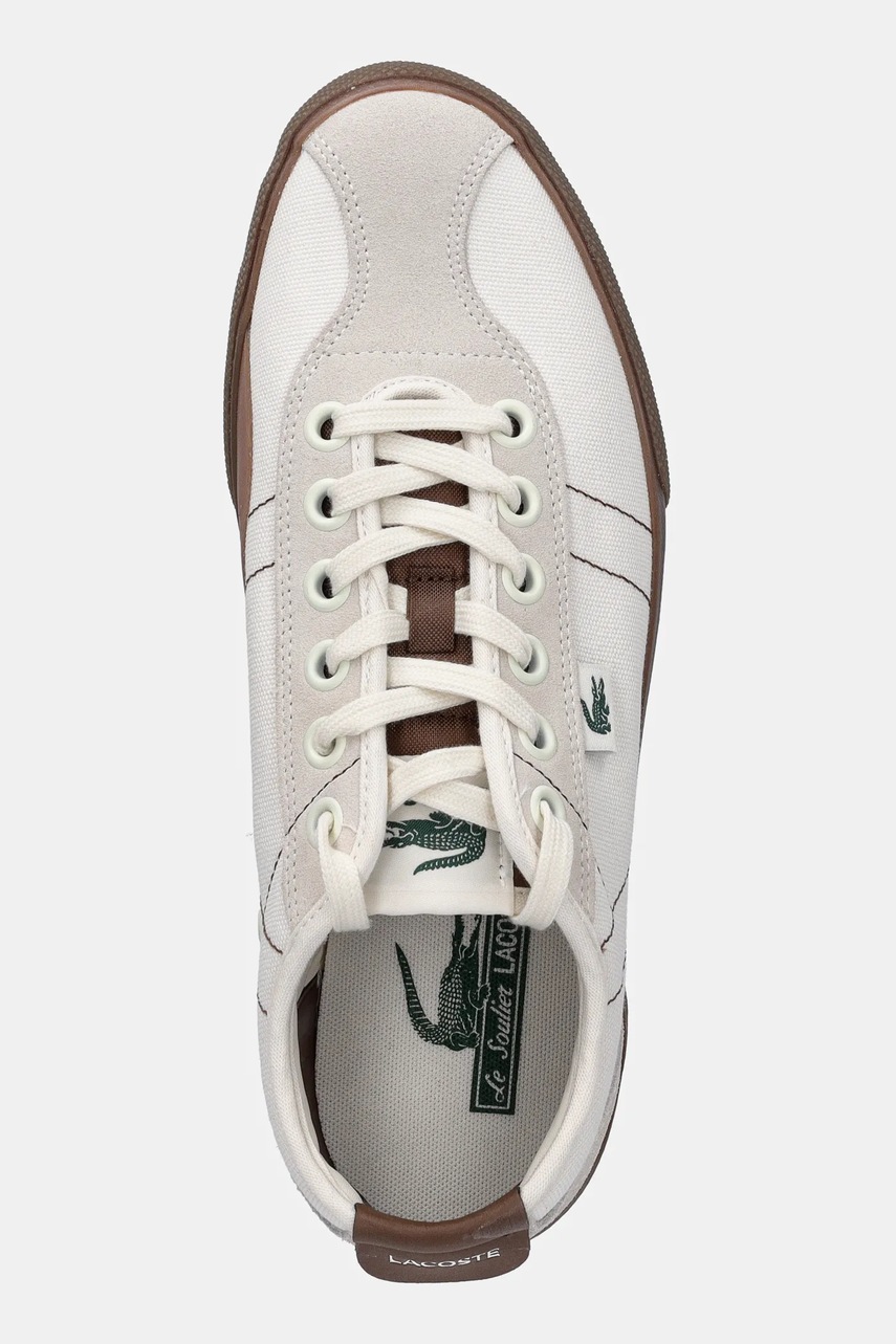 Πάνινα παπούτσια Lacoste BACKSLAM χρώμα: μπεζ, 49CMA0008 φωτογραφία