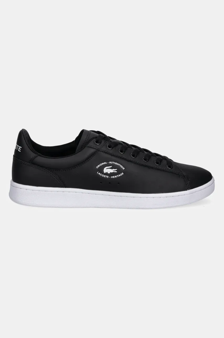 Кожаные кроссовки Lacoste CARNABY мужские цвет чёрный 49SMA0032 Кожаные кроссовки Lacoste CARNABY мужские цвет чёрный 49SMA0032