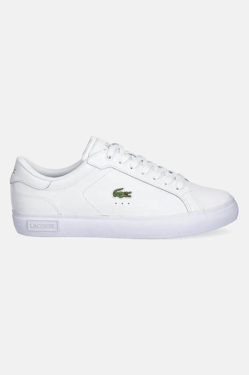 Кожаные сандалии Lacoste POWERCOURT мужские цвет белый 49SMA0081 Кожаные сандалии Lacoste POWERCOURT мужские цвет белый 49SMA0081