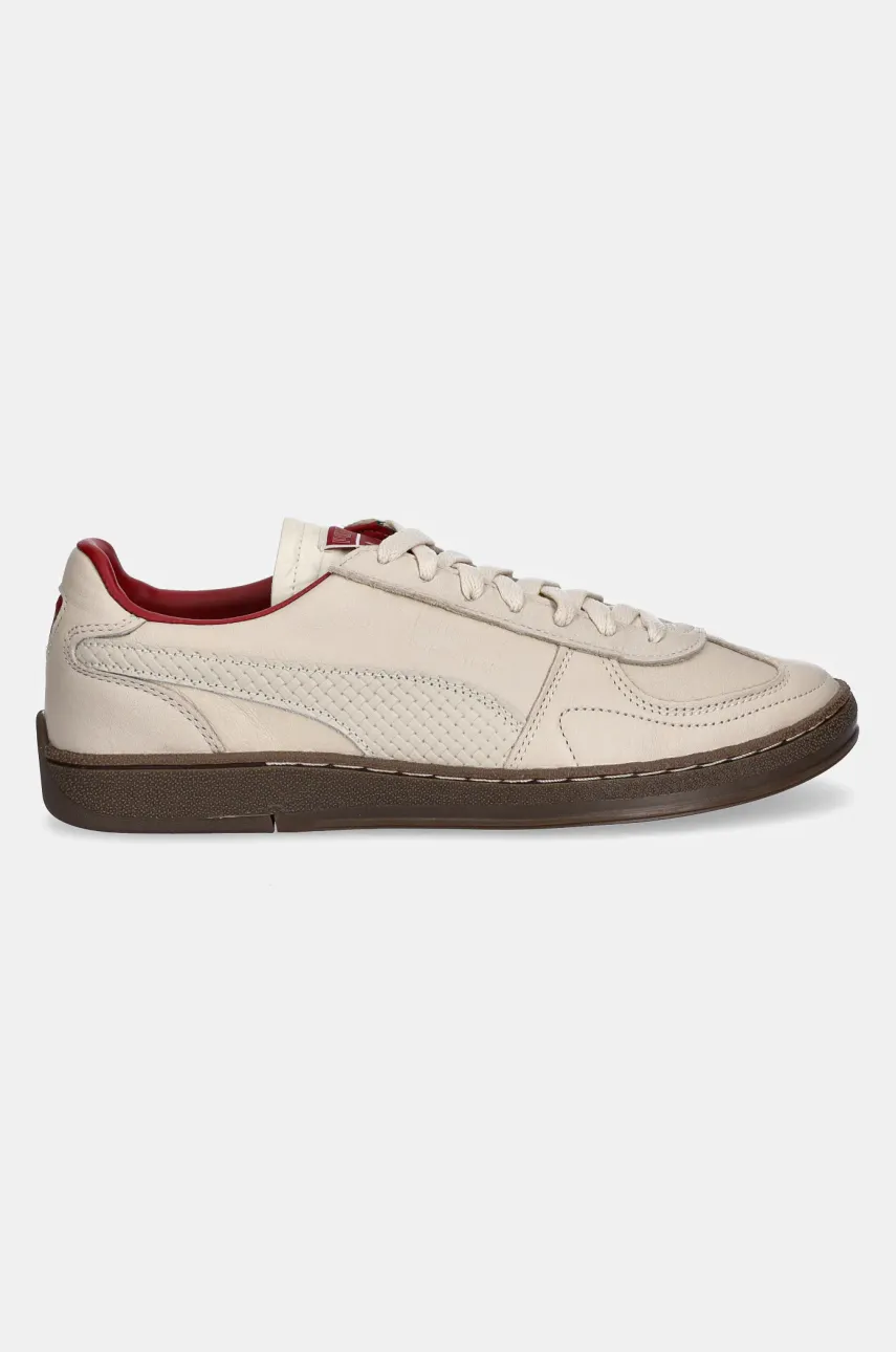 Кожаные кроссовки Puma Super Team Palais Artisan мужские цвет бежевый 400374 Кожаные кроссовки Puma Super Team Palais Artisan мужские цвет бежевый 400374