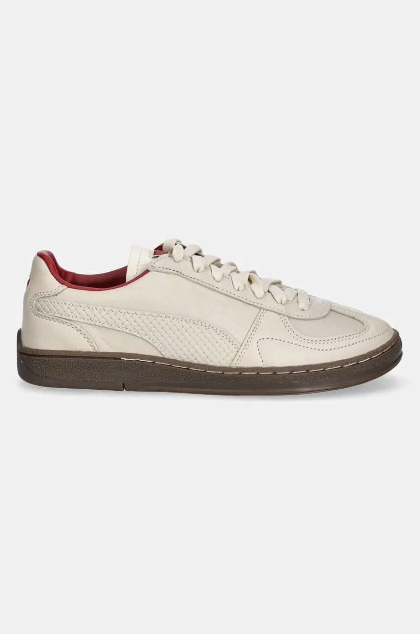 Кожаные кроссовки Puma Super Team Palais Artisan мужские цвет бежевый 400374 Кожаные кроссовки Puma Super Team Palais Artisan мужские цвет бежевый 400374