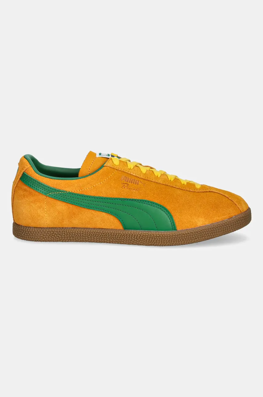 Замшевые кроссовки Puma Brasil мужской цвет оранжевый 401048 Замшевые кроссовки Puma Brasil мужской цвет оранжевый 401048
