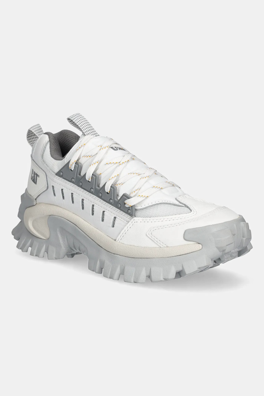 Caterpillar sneakers din piele INTRUDER MET barbati, culoarea alb, P726243