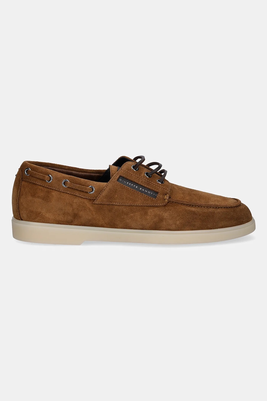 Замшевые туфли Giuseppe Zanotti Berth цвет коричневый EU50002.009 Замшевые туфли Giuseppe Zanotti Berth цвет коричневый EU50002.009