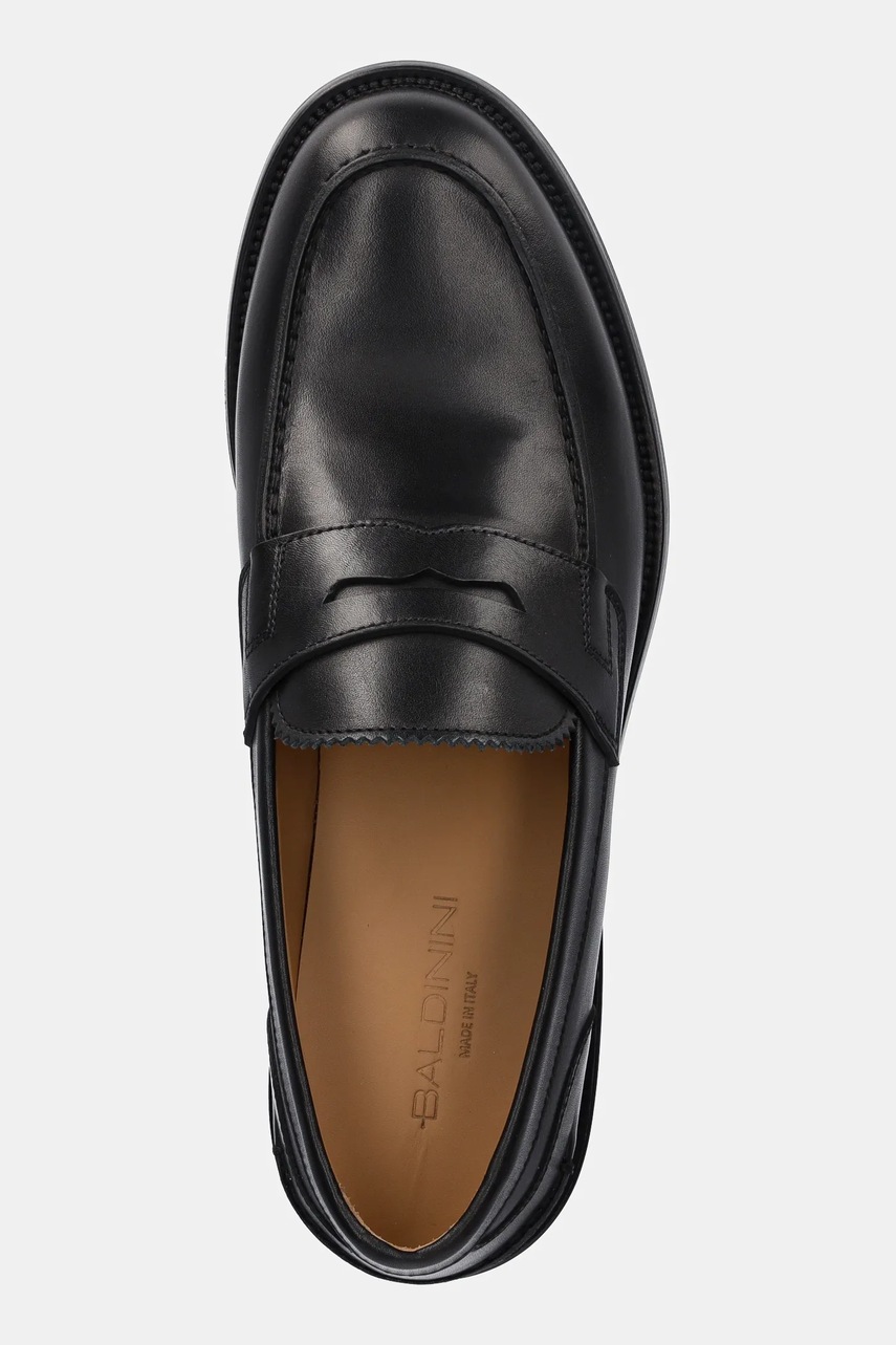 Δερμάτινα μοκασίνια Baldinini χρώμα: μαύρο, U5E018P1VITE φωτογραφία