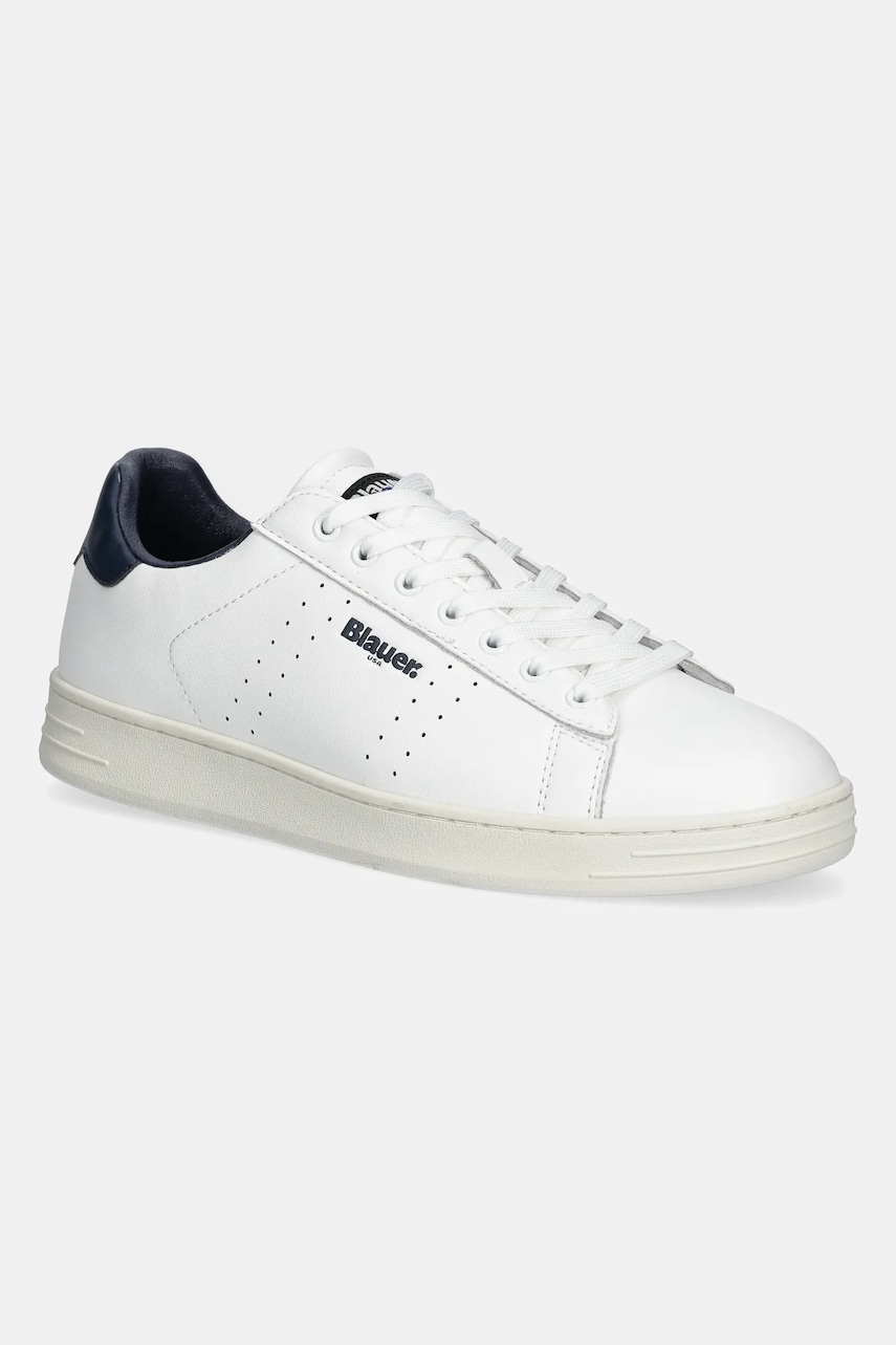 Blauer sneakers din piele GRANT bărbați, culoarea alb, S5GRANT01
