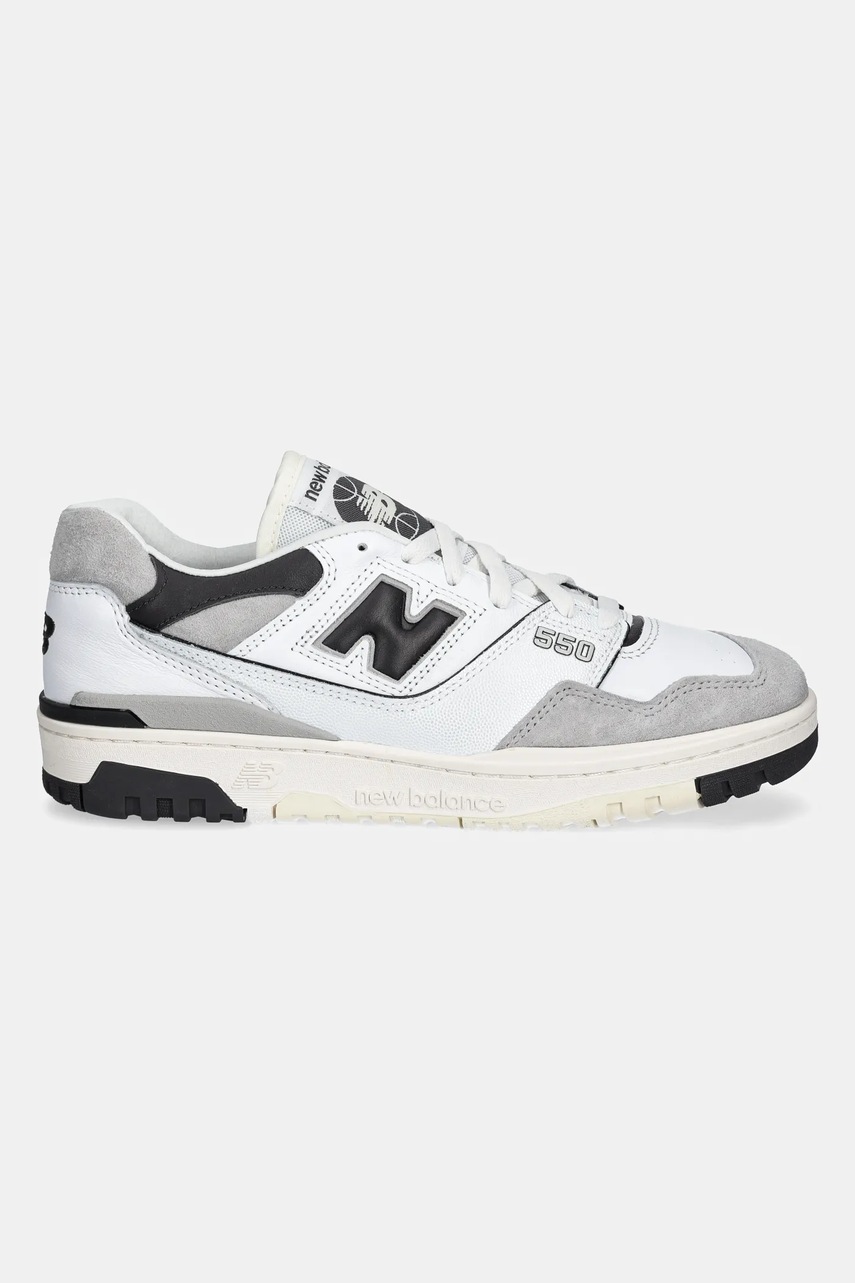 Δερμάτινα αθλητικά παπούτσια New Balance 550 χρώμα: άσπρο, BB550GWB φωτογραφία