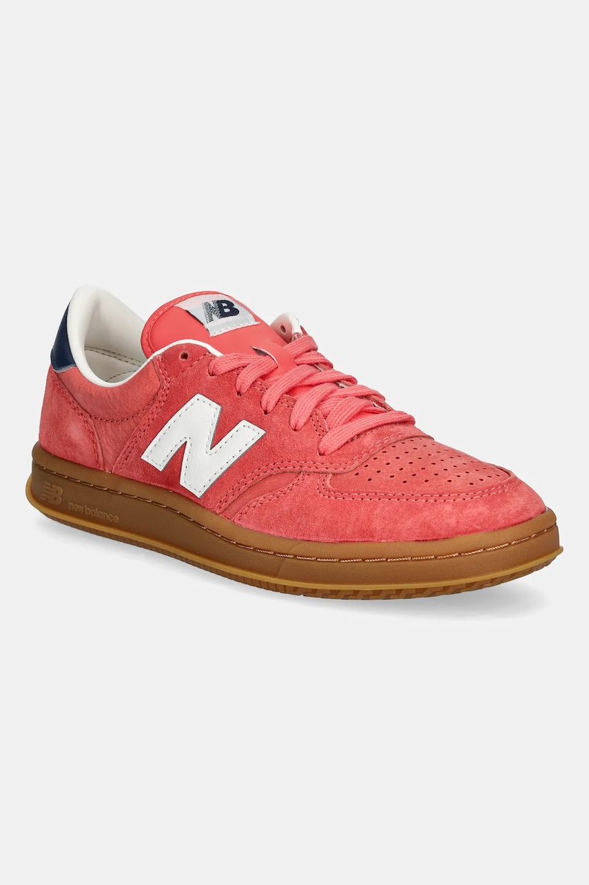 New Balance sneakers din piele intoarsă CT500 femei, culoarea portocaliu, CT500AB