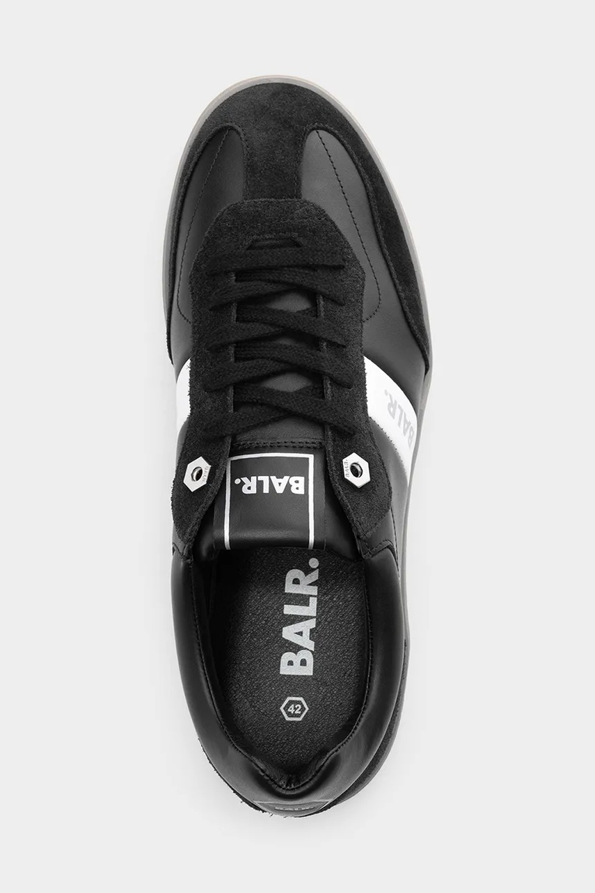 Δερμάτινα αθλητικά παπούτσια BALR. London Classic χρώμα: μαύρο, B1511.1049 φωτογραφία