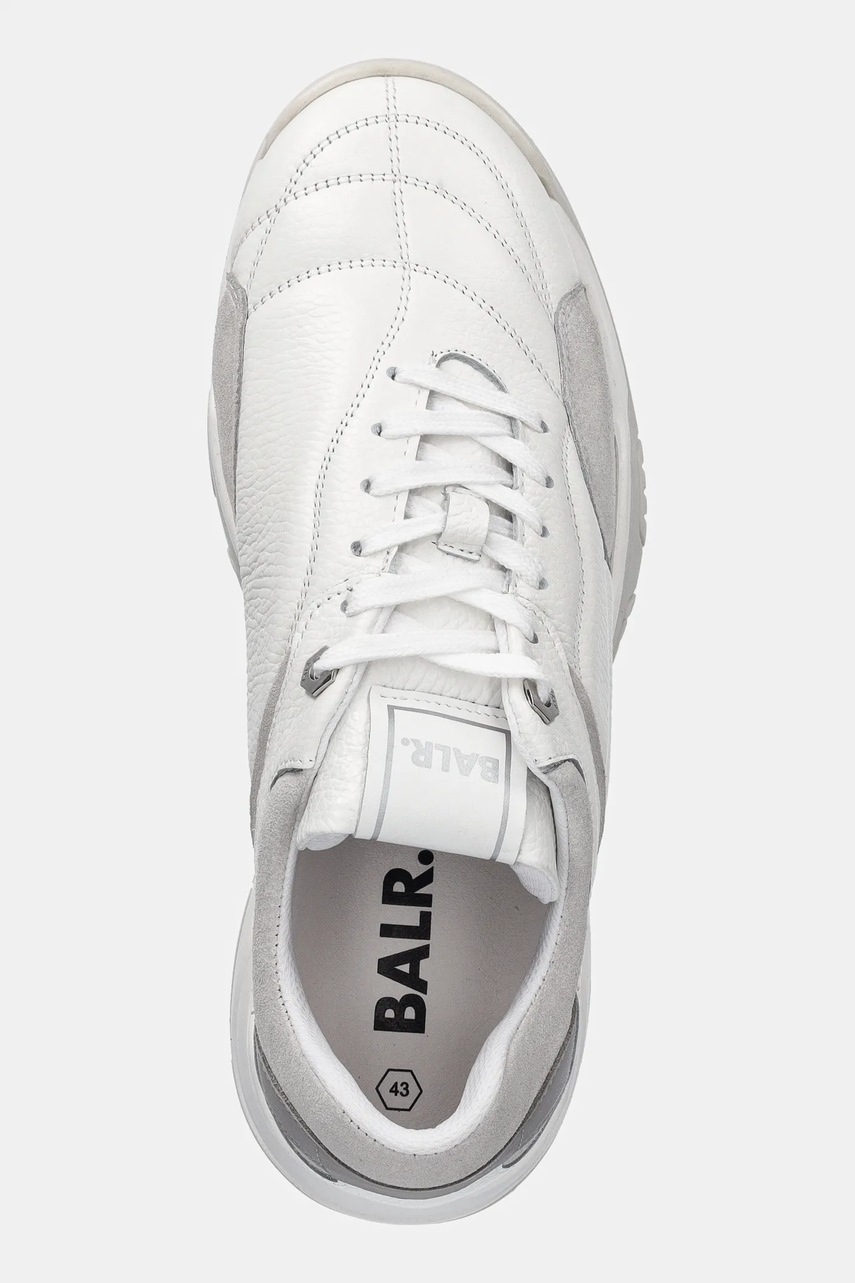Δερμάτινα αθλητικά παπούτσια BALR. Chunky Football χρώμα: άσπρο, B1511.1054 φωτογραφία