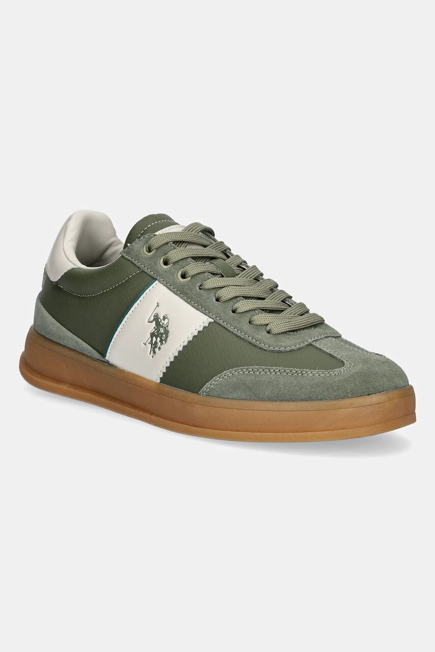 U.S. Polo Assn. sneakers CAMPY bărbați, culoarea verde, CAMPY001M/5YS3