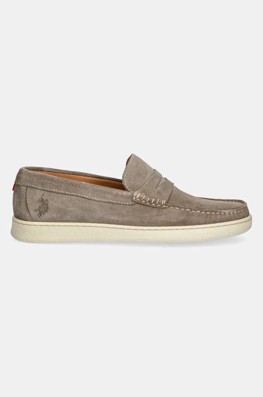 Замшевые мокасины U.S. Polo Assn. MIGUEL002M/5S1 MIGUEL мужские цвет серый MIGUEL002M/5S1 Замшевые мокасины U.S. Polo Assn. MIGUEL002M/5S1 MIGUEL мужские цвет серый MIGUEL002M/5S1
