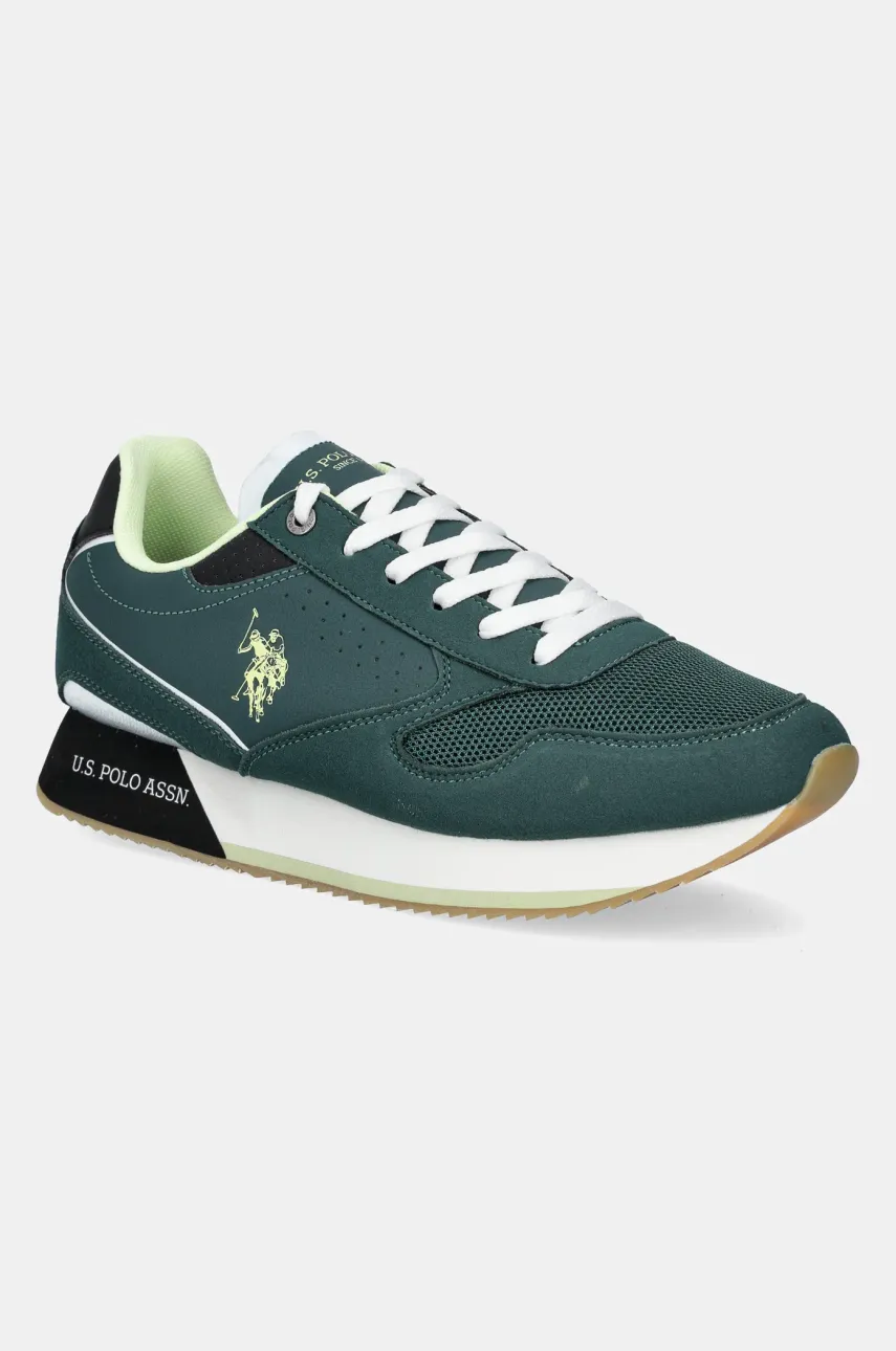 U.S. Polo Assn. sneakers NOBIL003M/5HY9 barbati, culoarea verde, NOBIL