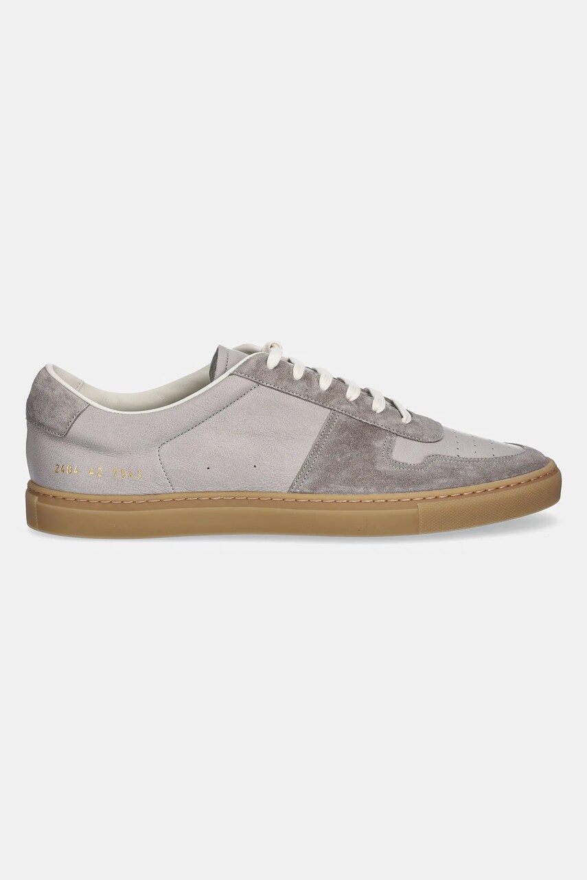Кожаные кроссовки Common Projects Bball Duo Slim мужские цвет серый 2484 Кожаные кроссовки Common Projects Bball Duo Slim мужские цвет серый 2484