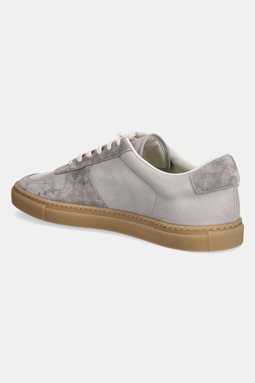 Δερμάτινα αθλητικά παπούτσια Common Projects Bball Duo Slim χρώμα: γκρι, 2484 φωτογραφία