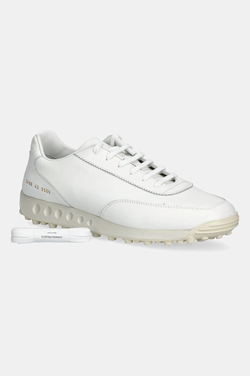 Δερμάτινα αθλητικά παπούτσια Common Projects New Track χρώμα: άσπρο, 2498 φωτογραφία