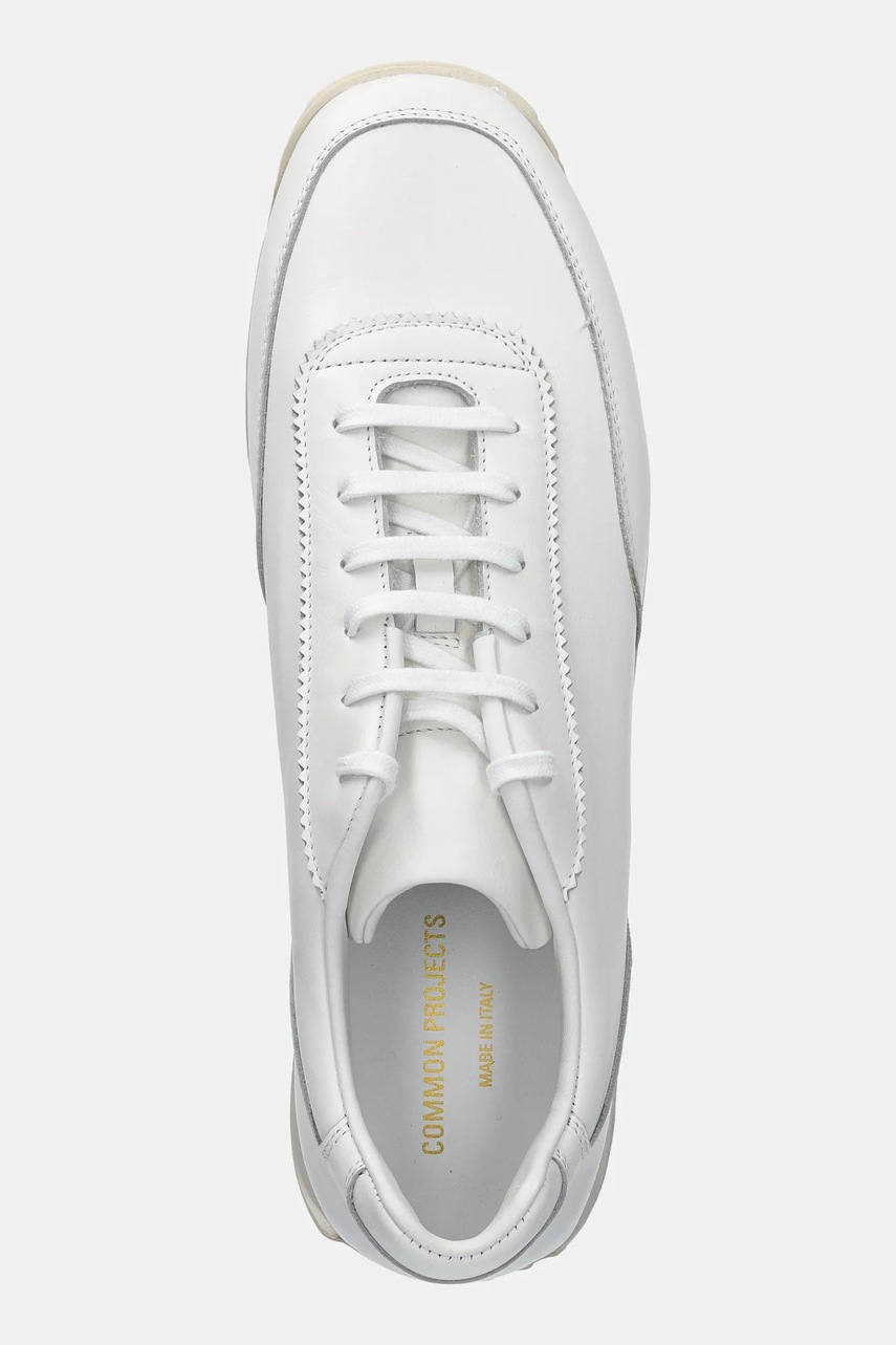 Δερμάτινα αθλητικά παπούτσια Common Projects New Track χρώμα: άσπρο, 2498 φωτογραφία