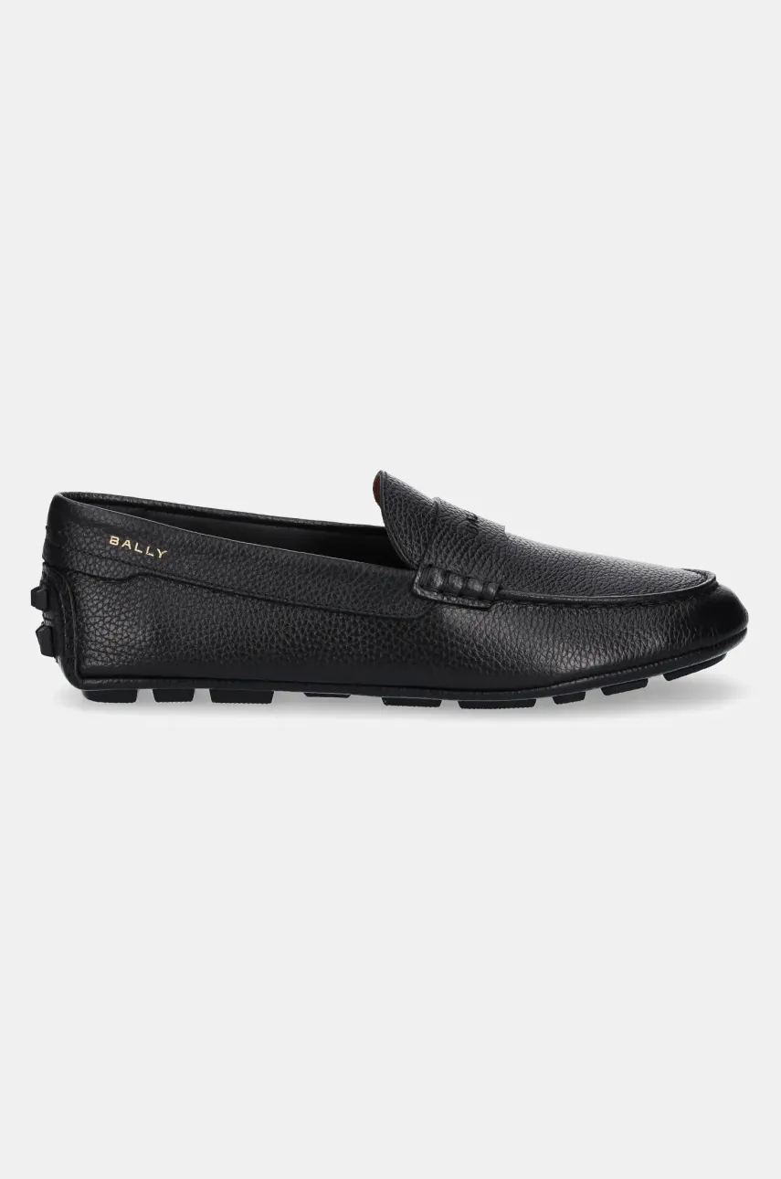 Кожаные мокасины Bally мужские цвет чёрный MSD02M Кожаные мокасины Bally мужские цвет чёрный MSD02M