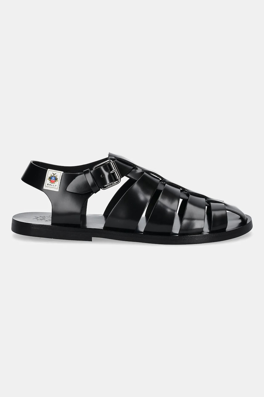 Кожаные сандалии Bally мужские цвет чёрный MSS04O Кожаные сандалии Bally мужские цвет чёрный MSS04O