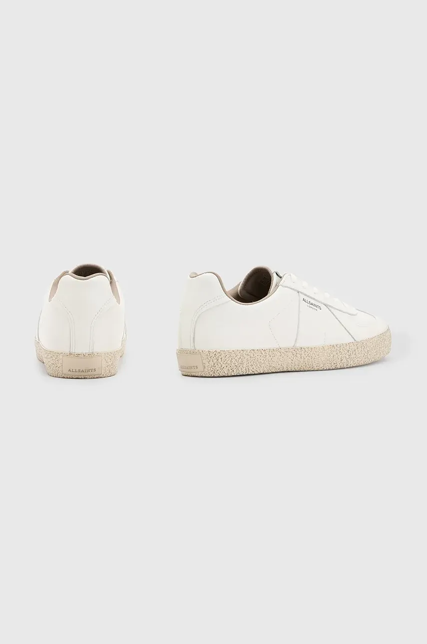 Кожаные кроссовки AllSaints Jaimee Leather Low Top мужские цвет белый M001FB Кожаные кроссовки AllSaints Jaimee Leather Low Top мужские цвет белый M001FB