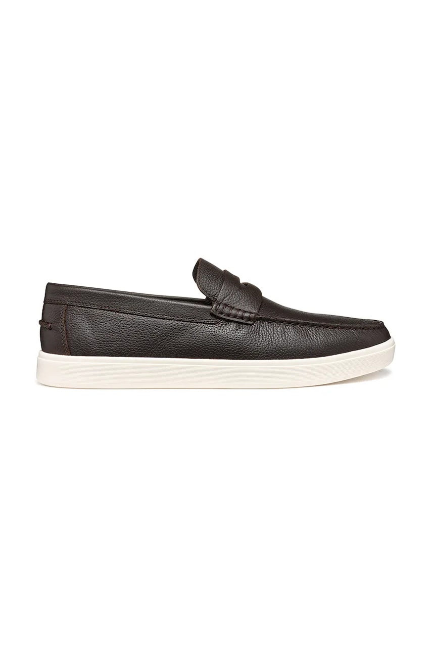 Geox mocasini de piele U AVOLA barbati, culoarea maro, U55GSA 00046 C6009 Geox mocasini de piele U AVOLA barbati, culoarea maro, U55GSA 00046 C6009