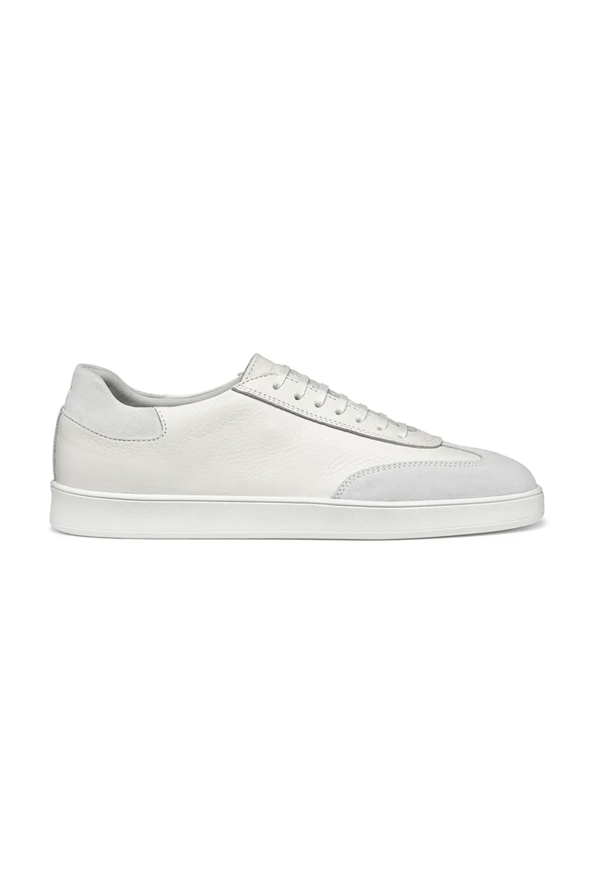 Geox sneakers din piele U REGIO barbati, culoarea alb, U55CHA 04622 C1000