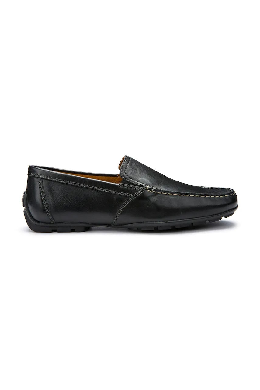 Geox mocasini de piele UOMO MONER barbati, culoarea negru, U1144V 00039 C9999 Geox mocasini de piele UOMO MONER barbati, culoarea negru, U1144V 00039 C9999